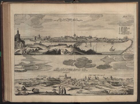Нарва и Ивангород: два вида пограничного пространства. Издание 1656 года.
