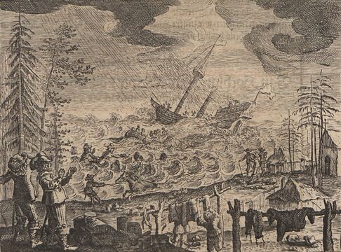 Гогланд: балтийский эпизод путешествия. Гравюра из издания 1656 года.
