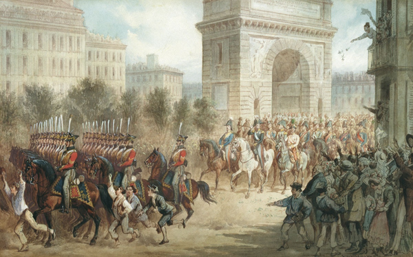 Адольф Шарлемань. «Вступление русских войск в Париж в 1814 году». 1877. Музей-панорама «Бородинская битва».