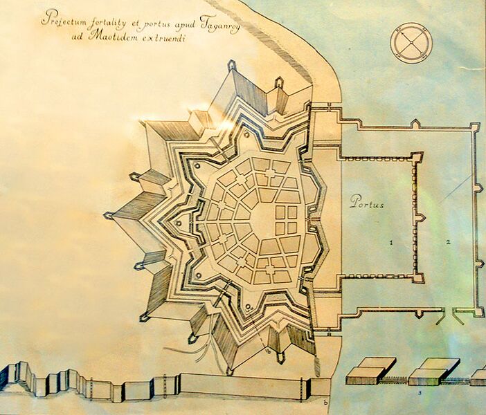 Файл:Проект Троицкой крепости Таганрога, 1698.jpg