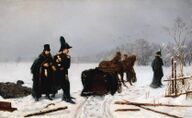 «Дуэль Пушкина с Дантесом», 1884; в стиле А. А. Наумова.