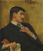Корней Чуковский. Портрет работы Ильи Репина, 1910 год. Чуковский участвовал в хлопотах за Бродского.