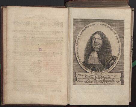 Адам Олеарий. Авторский портрет в издании 1656 года.