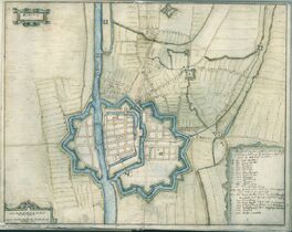 План Эльбинга из атласа Генриха Томе, 1635.