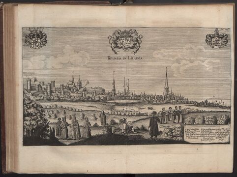 Ревель (Таллин). Балтийская часть маршрута. Разворот издания 1656 года.