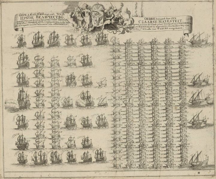 Файл:Русский флот у Выборга, 1710.jpg