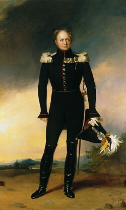 Джордж Доу. Александр I, 1826. Посмертный портрет из собрания музея-заповедника «Петергоф» относится уже к формированию официальной памяти об императоре.