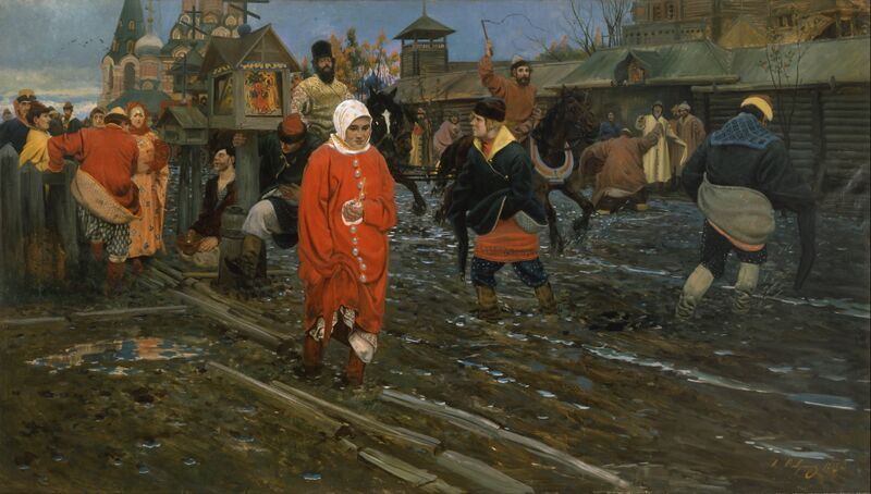 Файл:Москва-улица-XVII-века-Рябушкин-1895.jpg