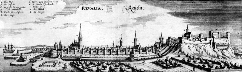 Файл:Ревель, Олеарий, XVII век.jpg