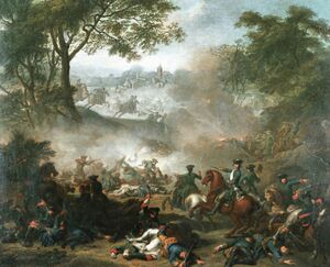 Битва при Лесной 1708 года. К этому моменту русская полевая армия существенно отличалась от армии Нарвской кампании 1700 года.