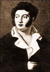 К. Я. Рейхель. Фёдор Иванович Толстой, 1817. Ранний портрет позволяет сопоставить его облик с изображением последнего года жизни.